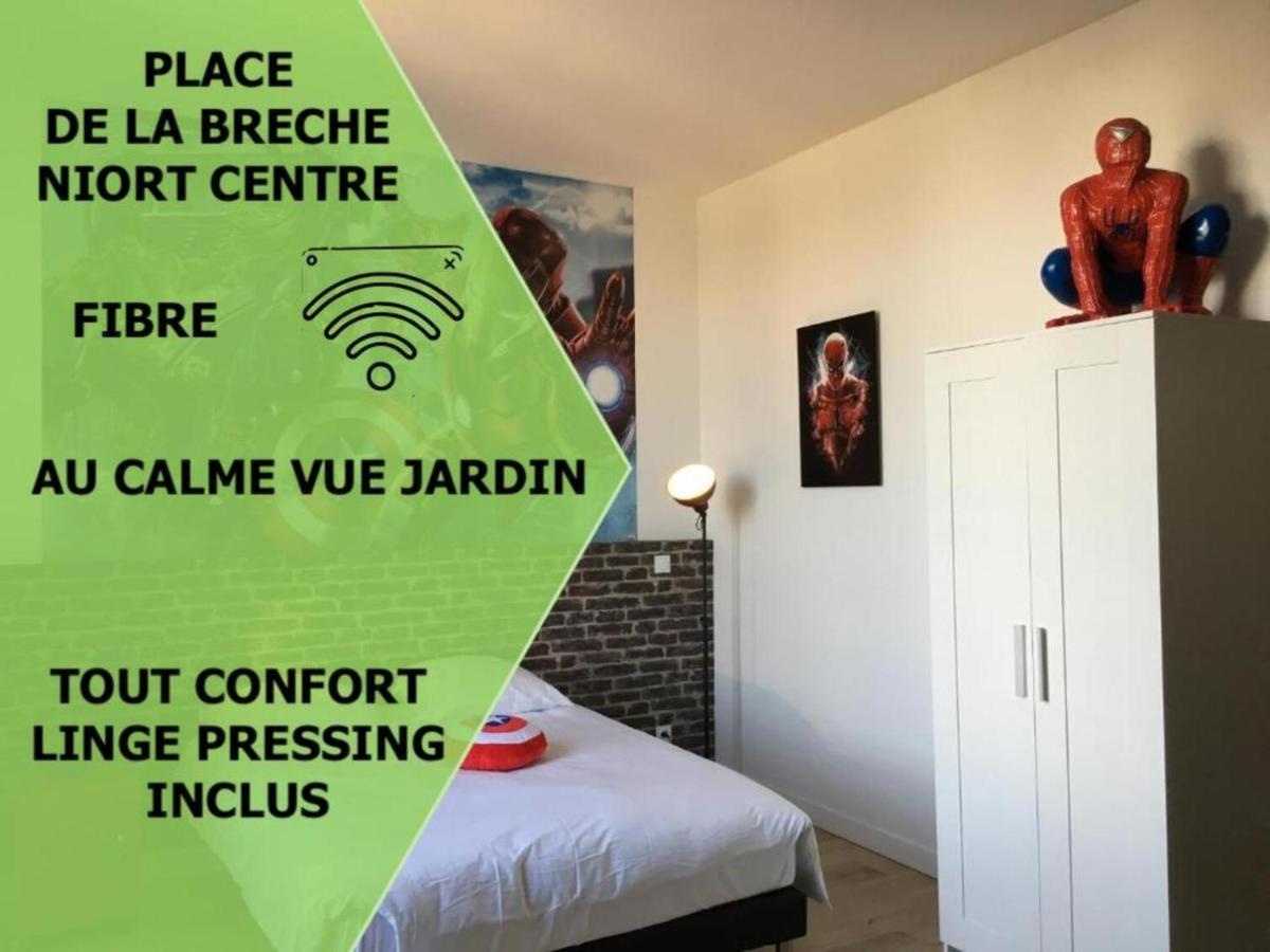 ニオールLe Marvel Centre La Breche Wifi Vue Jardinアパートメント エクステリア 写真